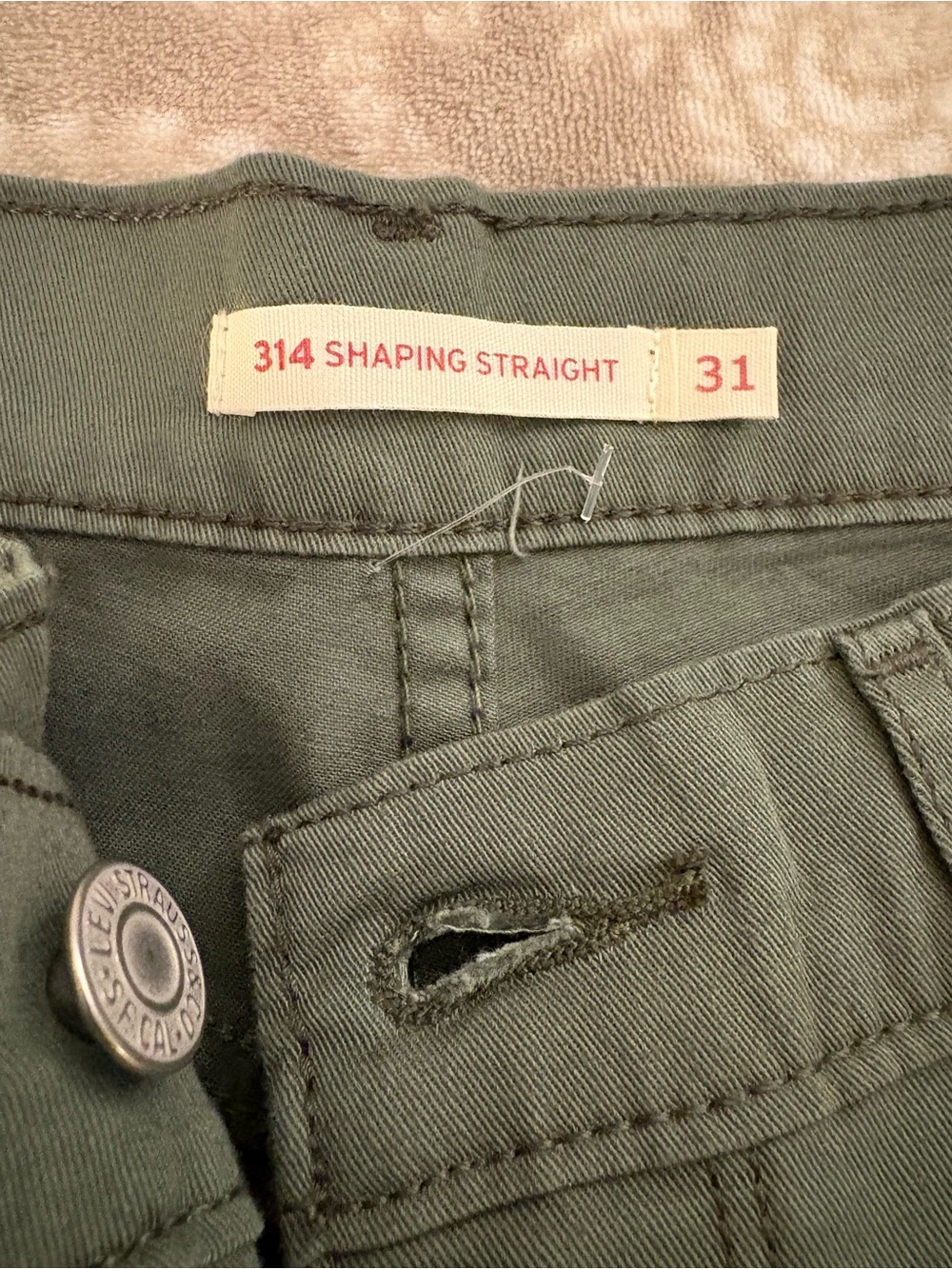 Levi's women Shaping Straight Jeans - Olive Green - Picture 6 of 9